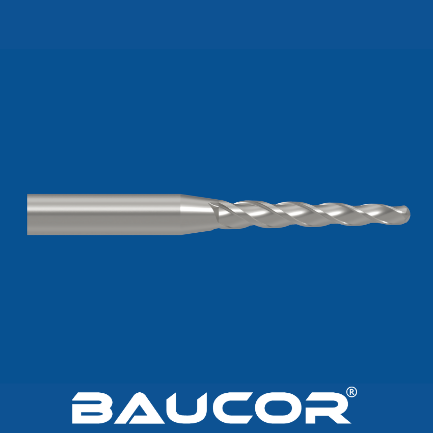 Tungsten VHM Tapered Ball Nose End Mill Frezen - CNC Taper Ball Nose Endmill R0.5X47XD8X85L Voor Hout En Metaal