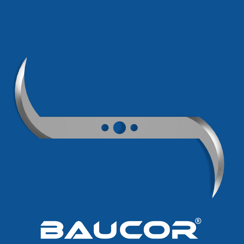 3" Long Curved Cutting Knife, Part Number 93048 Industrial Blades