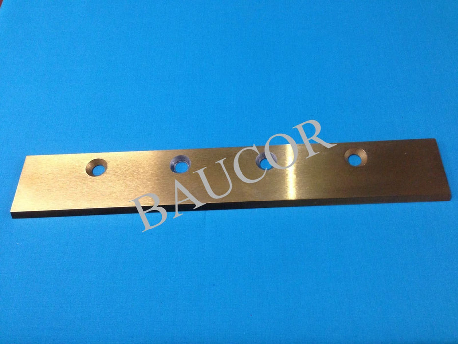 TiN Coated Straight Guillotine Razor Blade - Part Number 5213